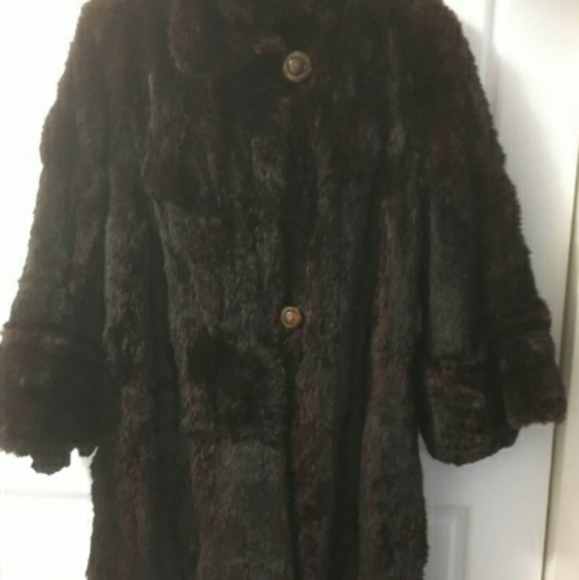 Vintage muskrat coat sz lg goid condition. $200 - Picture 1 of 1